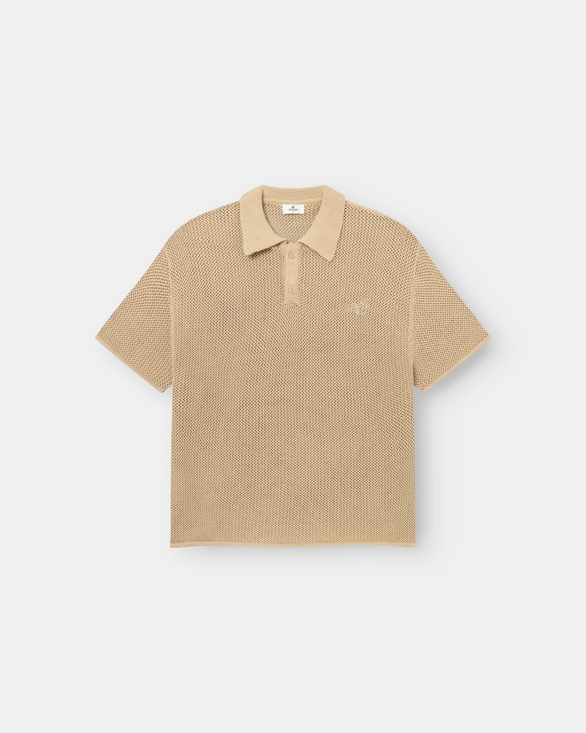 Knitted Polo Beige